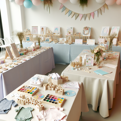 "Noncompetitive Baby Shower Activities: Embrace Craft Stations over Traditional Games"