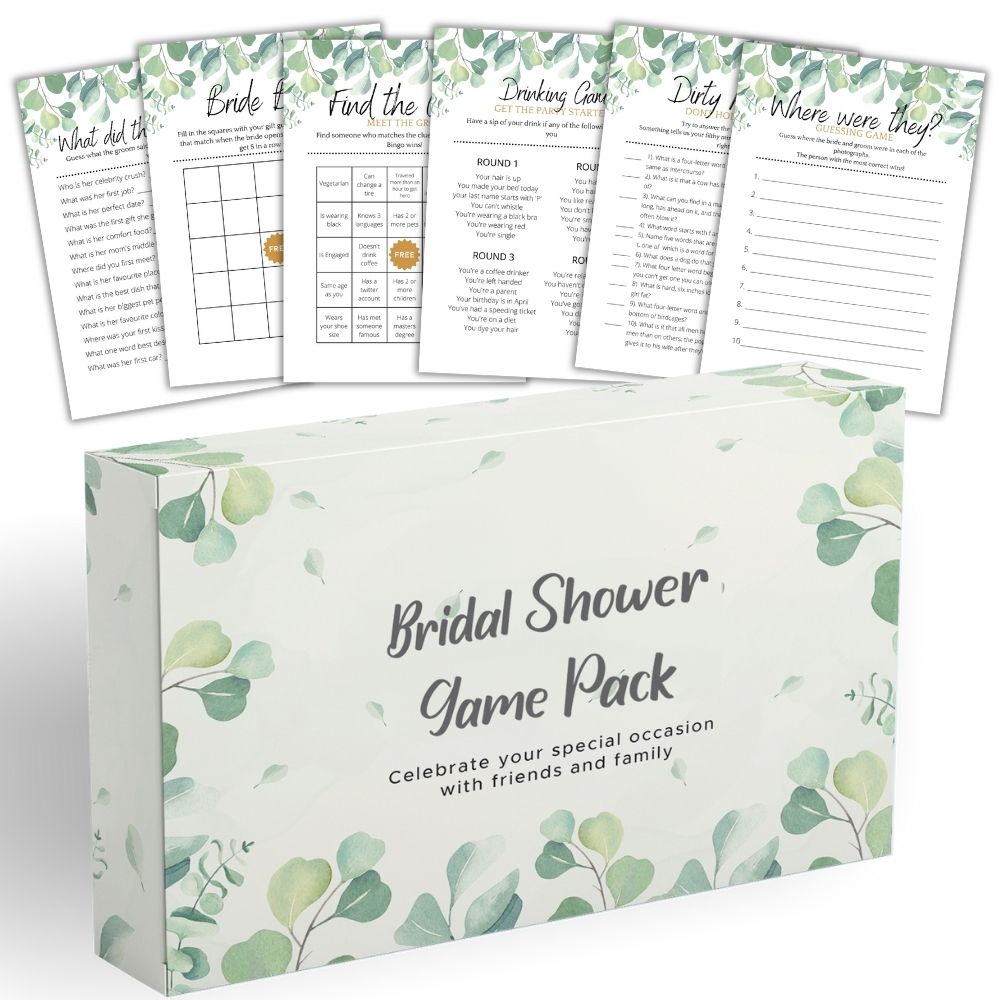 Hen Party Bridal Shower Games - 6 Game Bundle