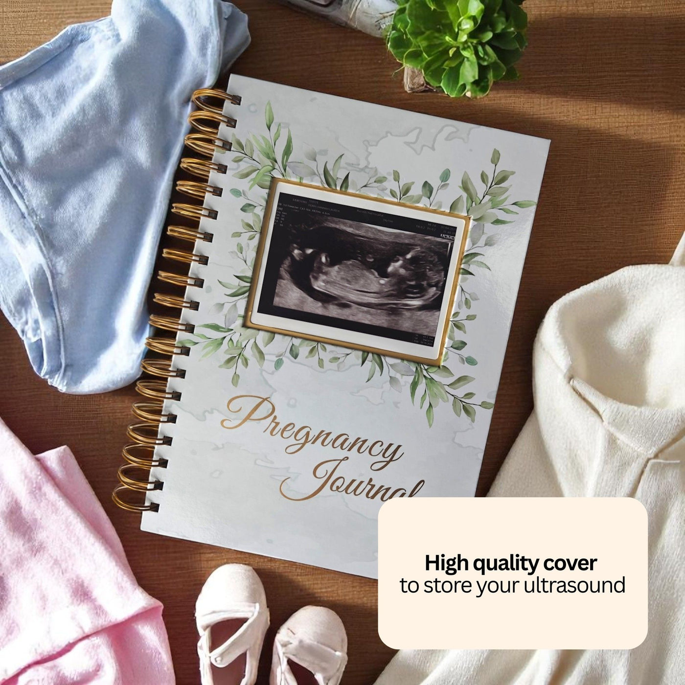 Pregnancy Journal Memory Book - Hardcover Pregnancy Book, Journals for First Time Moms, Baby Memory Book, Ultrasound Baby Memory Journal