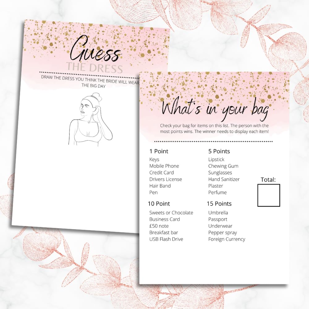 8 Hen Party Games Rose Gold Bundle - 80 Game Pack
