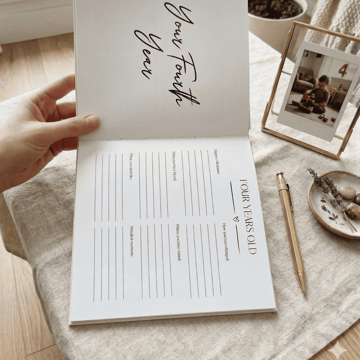 Luxury Baby Memory Book – The Story of You Keepsake Journal from Pregnancy to 5 Years