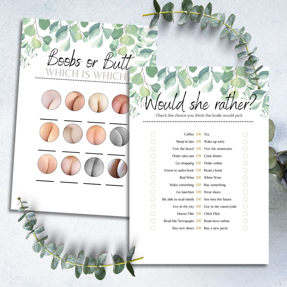 8 Hen Party Games Bundle - 80 Game Pack