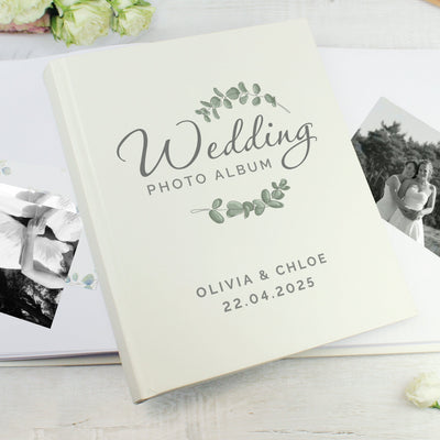 Personalised Botanical Traditional Wedding Photo Album