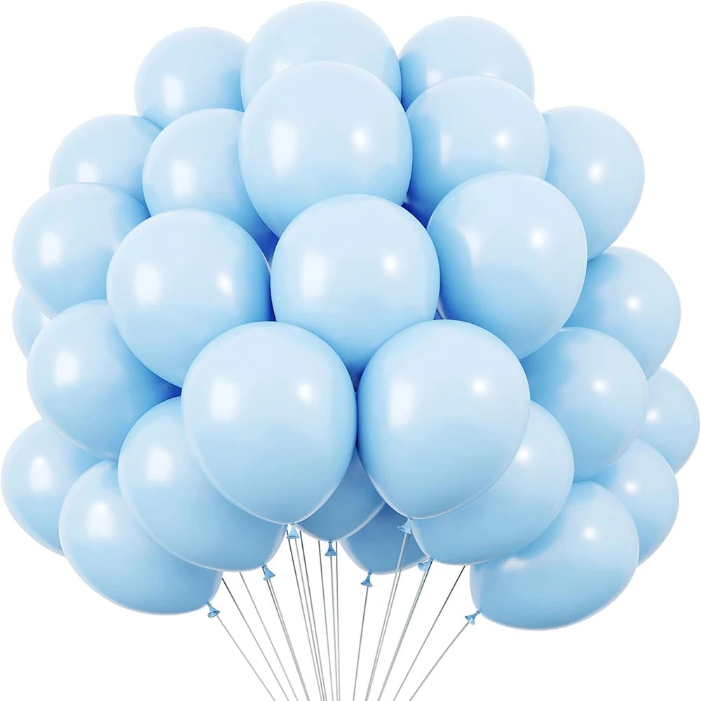 5/10/12inch 10/20/30pcs Baby Blue Latex Balloons Red Green White Sand Wedding Decoration Globos Baby Shower Birthday Party Decor