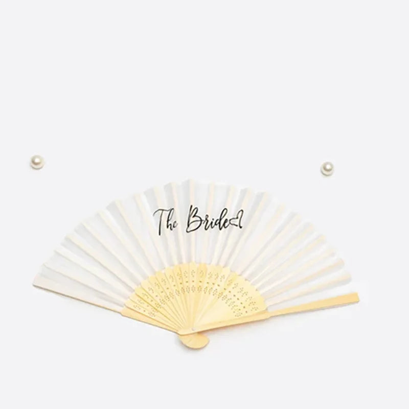 bride bridesmaid hand fan summer beach pool wedding engagement Bach weekend Bachelorette hen Party Bridal Shower Honeymoon Gift
