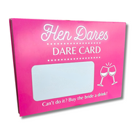 Hen party scratch cards, a scratch-off dare game
