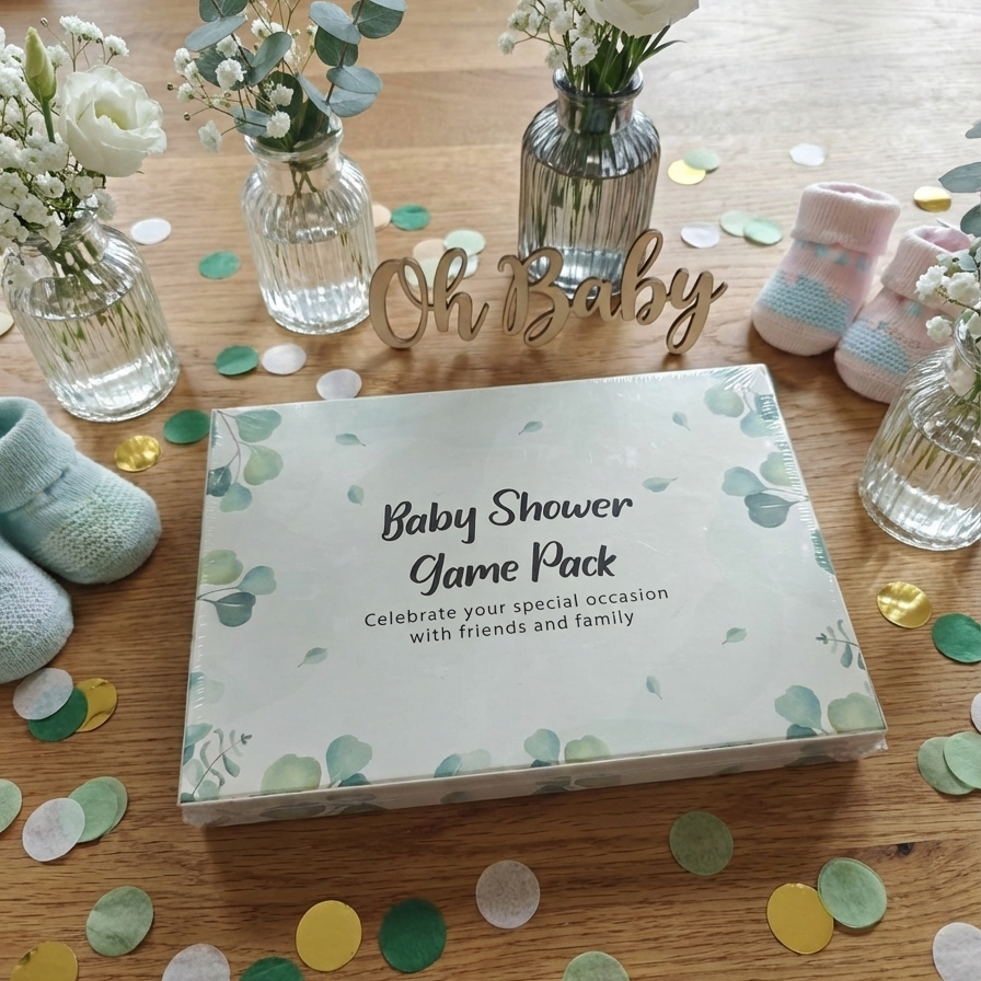 Teddy Bear Baby Shower Games | 6 Game Bundle