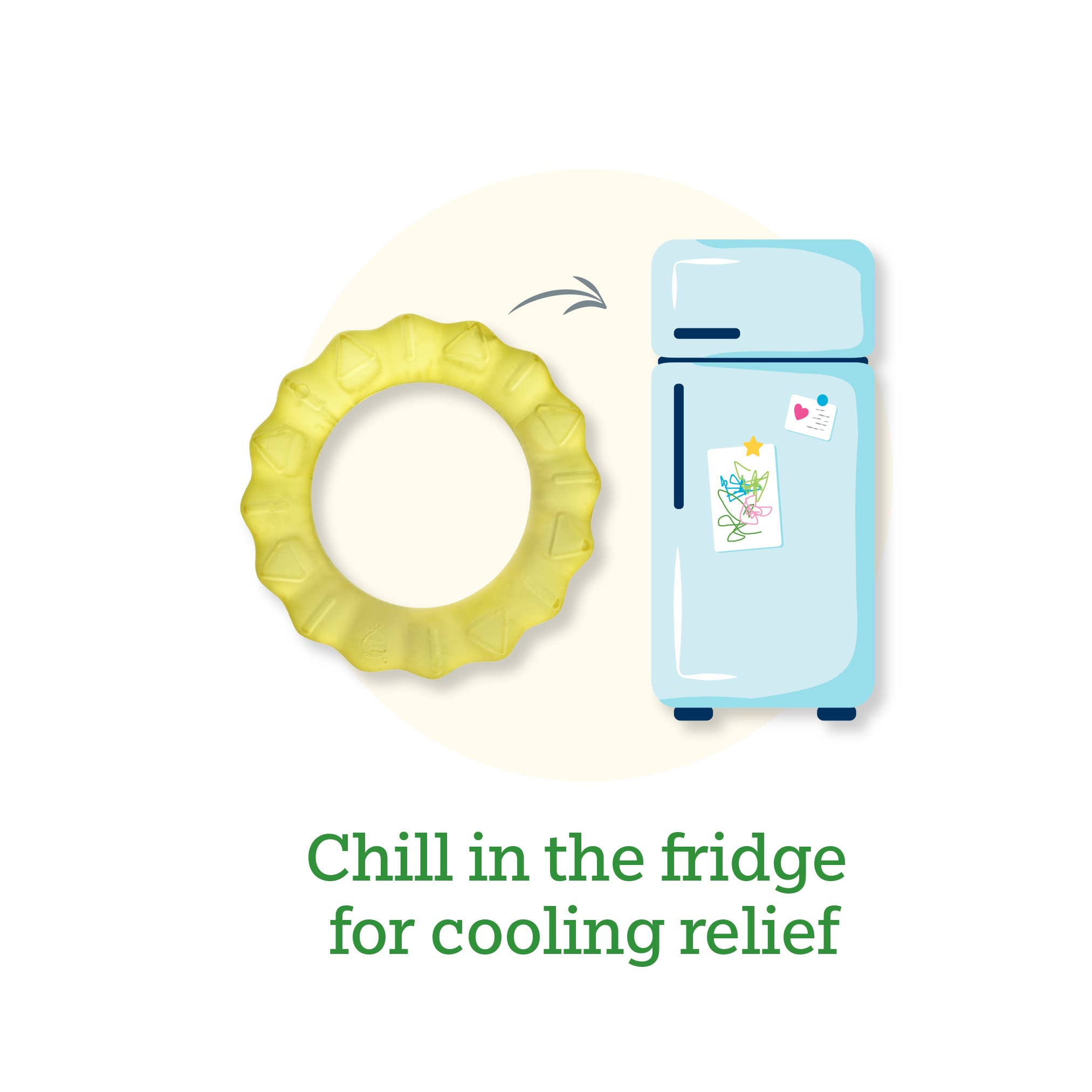 Cool Nature Teether - Two Pack - Green & Aqua / Yellow & Aqua