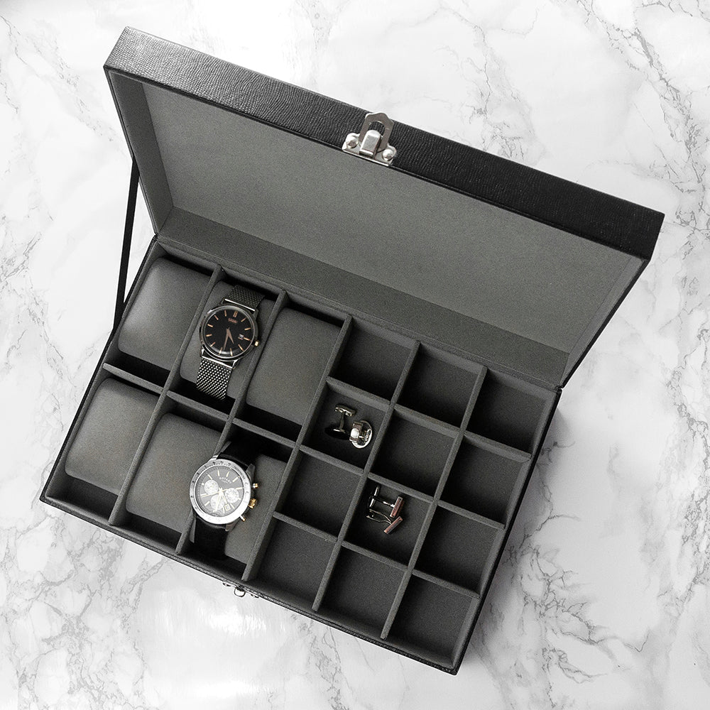 Personalised Watch and Cufflinks Box